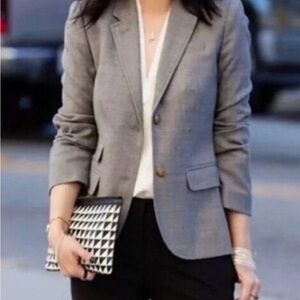 J. Crew Schoolboy Gray Wool Blazer